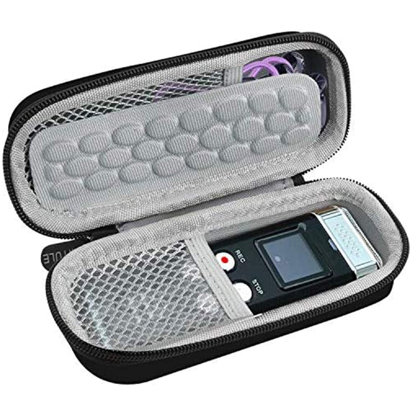 PAIYULE Case Compatible with 136G 128GB Digital Voice Recorder for Aiworth/for Sony ICD-PX370/ 470/560 for EVIDA/for Aomago Activated Recorder Fits for MP3 Player, Earbuds, USB Cable (Box Only)